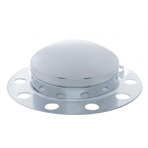 Dome Front Axle Cover 3 Piece Kit - Steel/Aluminum Wheel